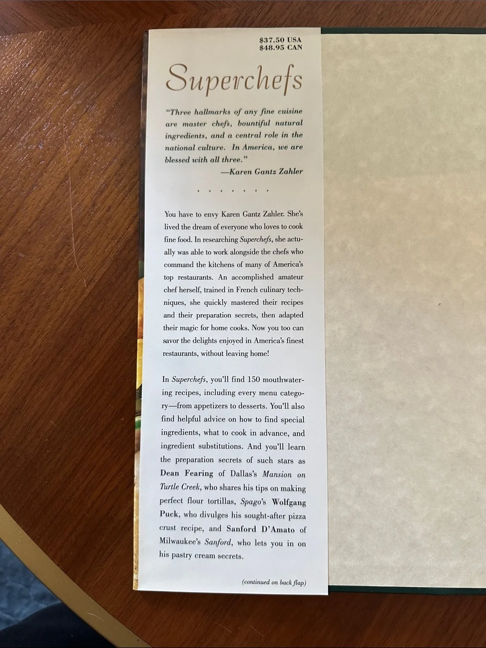 Superchefs Cookbook - Signature Recipes from America’s New Royalty